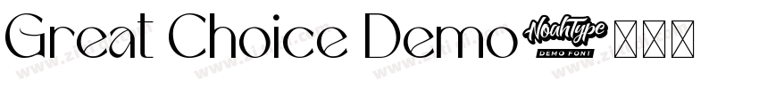 Great Choice Demo字体转换